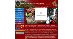 Desktop Screenshot of homestaykodagu.com
