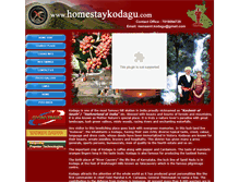 Tablet Screenshot of homestaykodagu.com